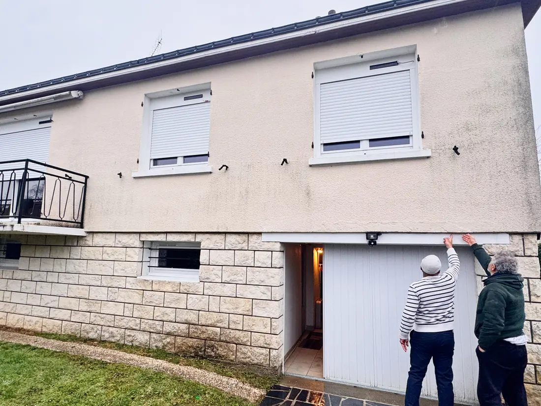 La même façade avant travaux, chantier 2